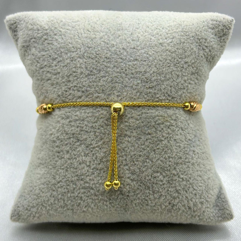 #PA10105 - Pulsera Ajustable De Oro 10k - H15/2.9