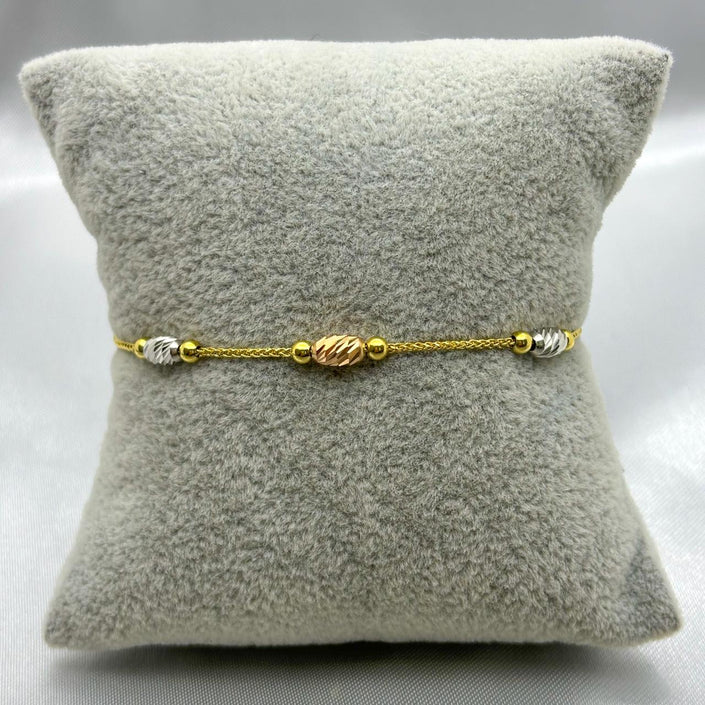 #PA10105 - Pulsera Ajustable De Oro 10k - J15/2.9