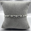 #PA117 - Pulsera Corazones Piedra Zirconia Plata - C30/9.3