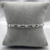#PA117 - Pulsera Corazones Piedra Zirconia Plata - C30/9.3