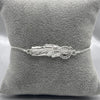 #PA167 - Pulsera San Judas Tadeo Con Piedra Zirconia Plata - A09/4.8
