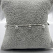 #PA188 - Pulsera Dije Circular Con Piedra Zirconia Plata - C25/4.1