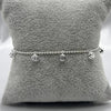 #PA188 - Pulsera Dije Circular Con Piedra Zirconia Plata - C25/4.1