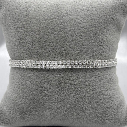 #PA191 - Pulsera Tipo Tenis Con Piedras De Zirconia Plata - C46/7.0
