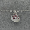 #PA217 - Pulsera Niña Y Niño Corazón Piedra Zirconia Plata - A18/2.7