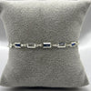 #PA294 - Pulsera Rectangular Con Zirconia Plata -A09/4.1