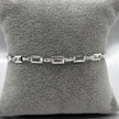 #PA294 - Pulsera Rectangular Con Zirconia Plata -A09/4.1