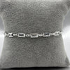 #PA294 - Pulsera Rectangular Con Zirconia Plata -A09/4.1
