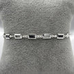 #PA294 - Pulsera Rectangular Con Zirconia Plata -A09/4.1