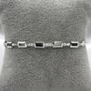 #PA294 - Pulsera Rectangular Con Zirconia Plata -A09/4.1