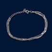 #PA332 -  Pulsera Triple De Plata - IP2.4