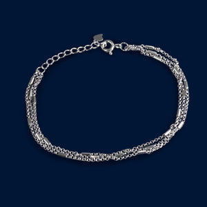 #PA332 -  Pulsera Triple De Plata - IP2.4