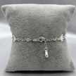#PA337 - Pulsera Trébol Tipo Van Cleef Diamantada Plata - A15/3.6