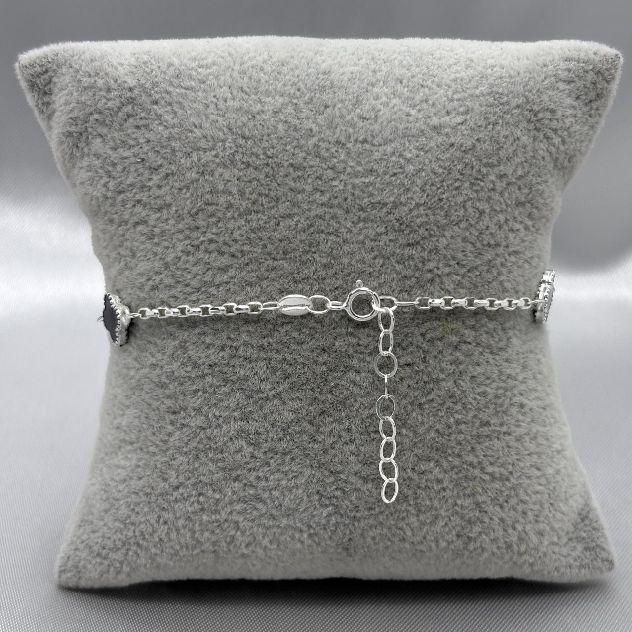 #PA338 - Pulsera Trébol Tipo Van Cleef Plata - A15/3.1