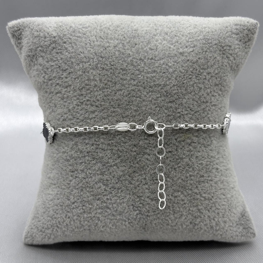 #PA338 - Pulsera Trébol Tipo Van Cleef Plata - A15/3.1