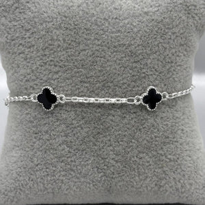 #PA338 - Pulsera Trébol Tipo Van Cleef Plata - A15/3.1