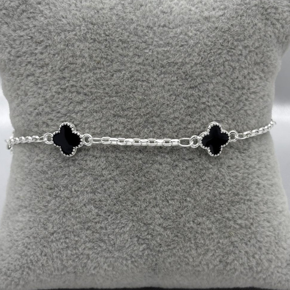 #PA338 - Pulsera Trébol Tipo Van Cleef Plata - A15/3.1