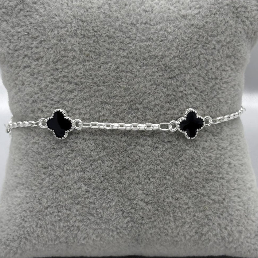 #PA338 - Pulsera Trébol Tipo Van Cleef Plata - A15/3.1