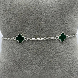 #PA338 - Pulsera Trébol Tipo Van Cleef Plata - A15/3.1