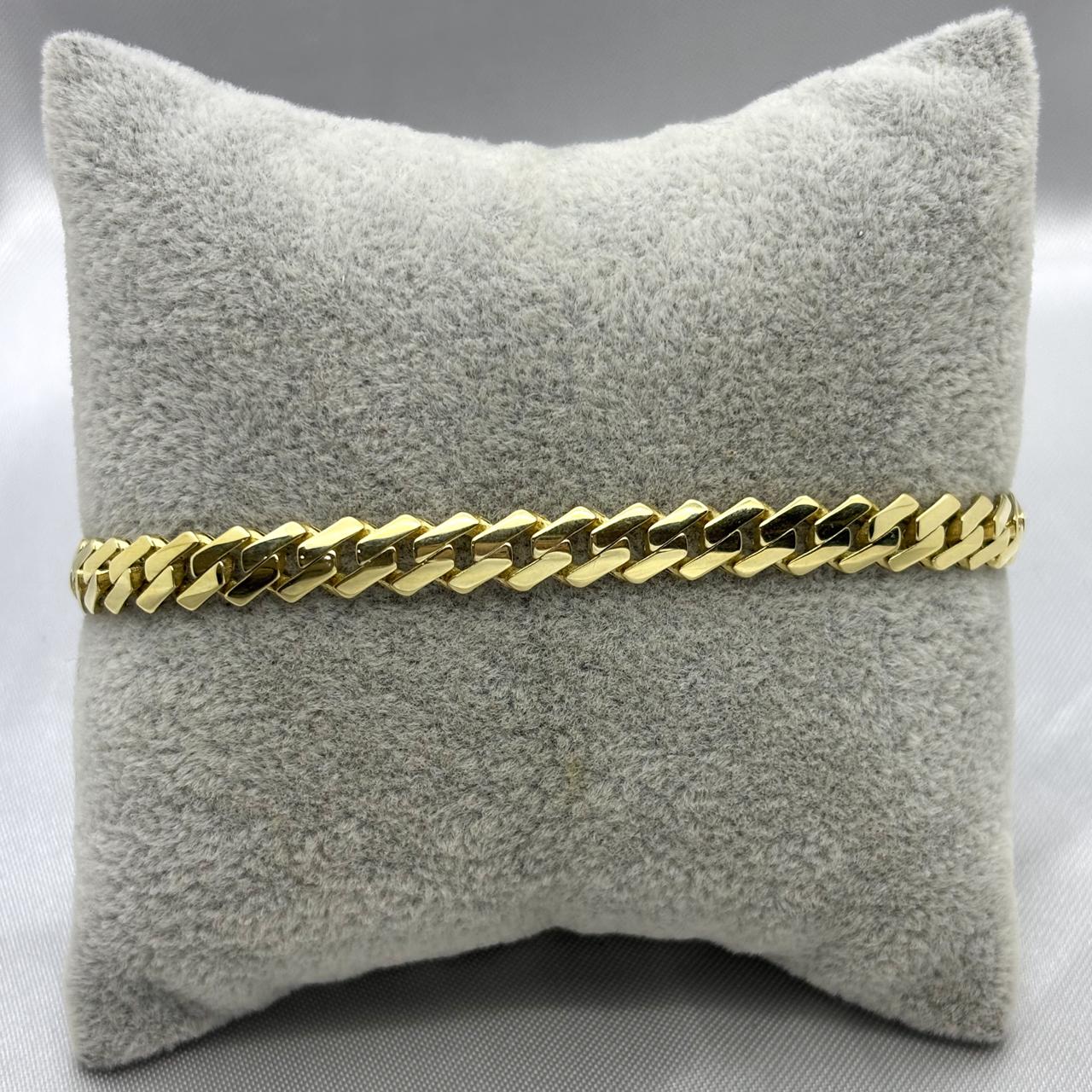 #PO10112 - Pulso Monaco Con Piedra Zirconia Oro 10K - 6.5 mm - H25/7.8