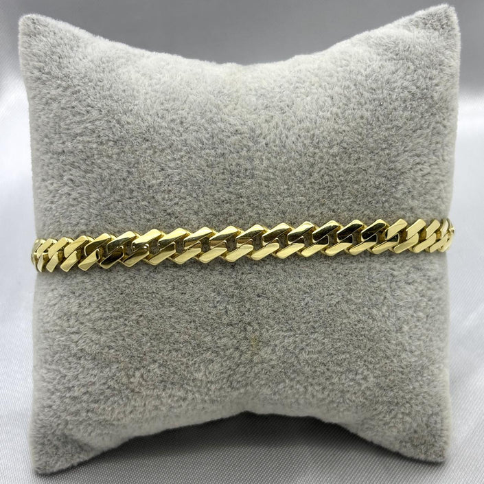 #PO10112 - Pulso Monaco Con Piedra Zirconia Oro 10K - 6.5 mm - H25/7.8