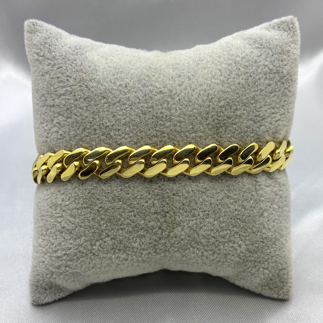 #PO10113 - Pulso Monaco Piedra Zirconia Oro 10K - 9.5 mm - H25/12.6