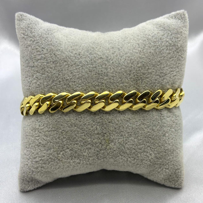 #PO10113 - Pulso Monaco Piedra Zirconia Oro 10K - 9.5 mm - H25/12.6