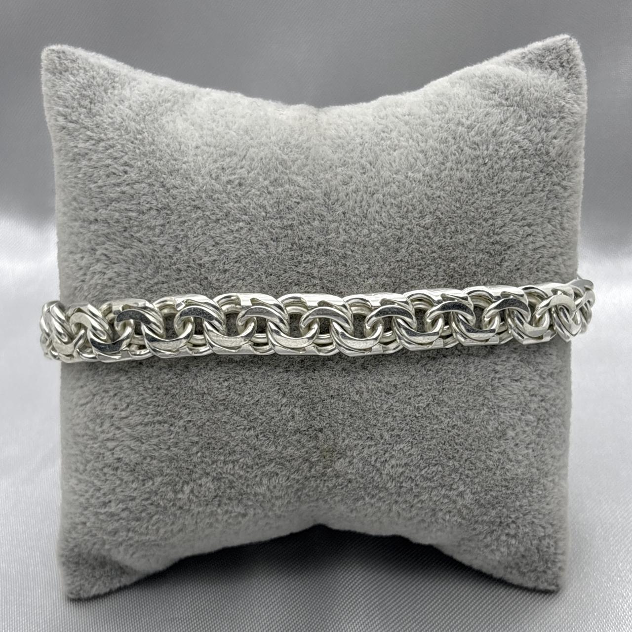 #PO190 - Pulso Tejido Chino Plata - 200-  9 mm - A07/32.0