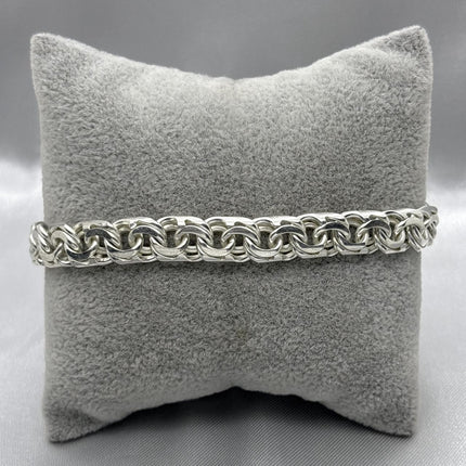 #PO190 - Pulso Tejido Chino Plata - 200-  9 mm - A07/32.0