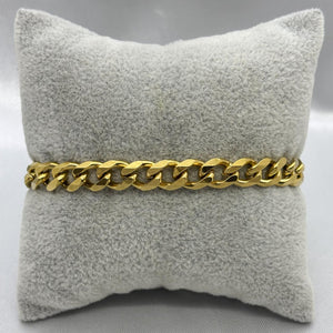 #POL116 - Pulso Tipo Monaco Con Zirconia Oro Laminado 18K - LA090/