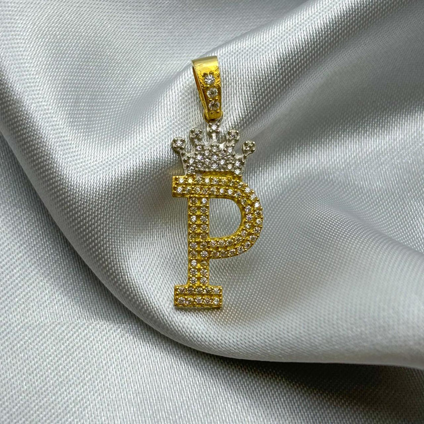 #HE163 - Dije Letras De Oro 10k - H04/3.5