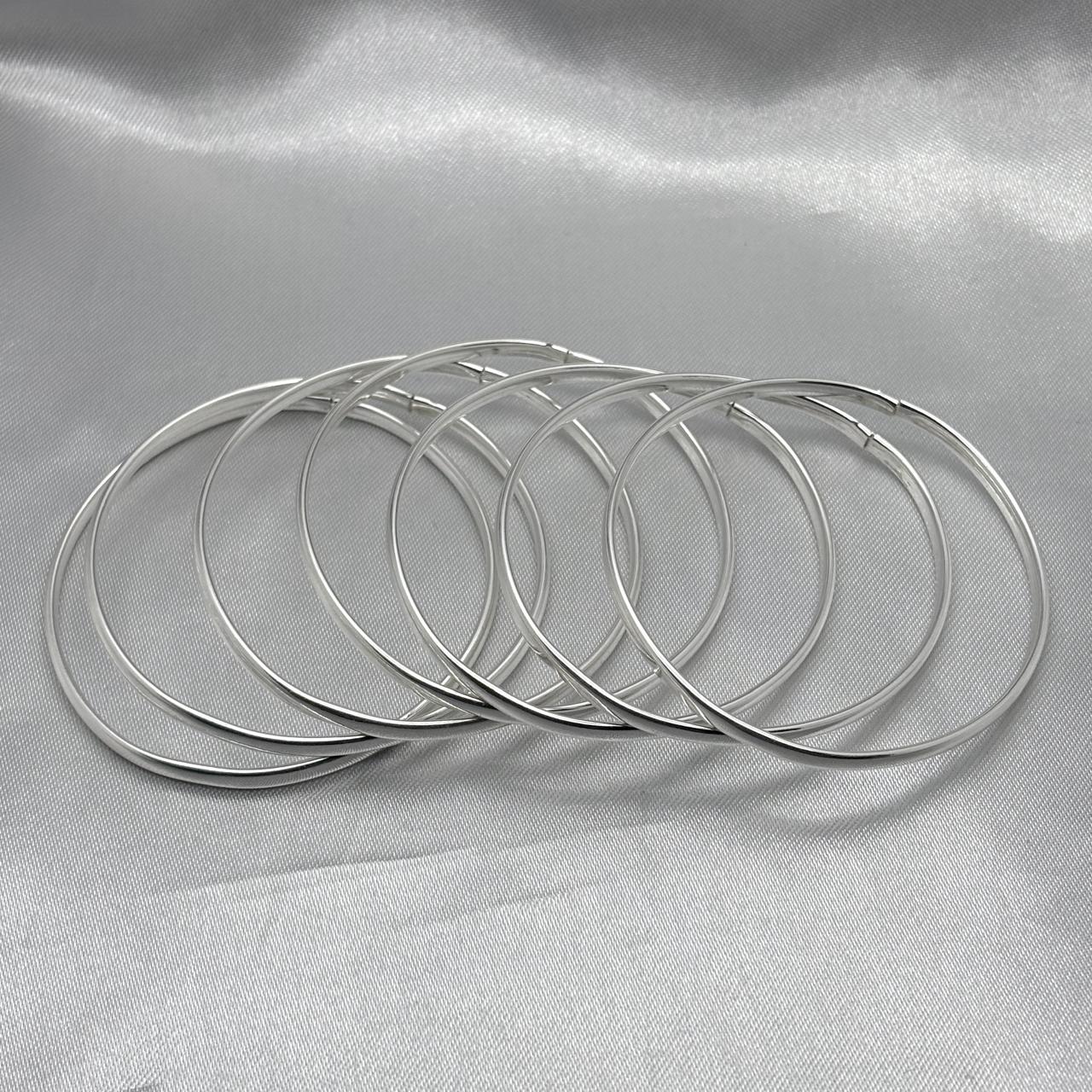 #SE101 - Semanario Ovalado Liso Terminado Almendrado Plata - A07/22.3