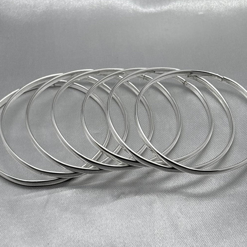 #SE102 - Semanario Circular Liso Terminado Almendrado Plata - A07/24.6