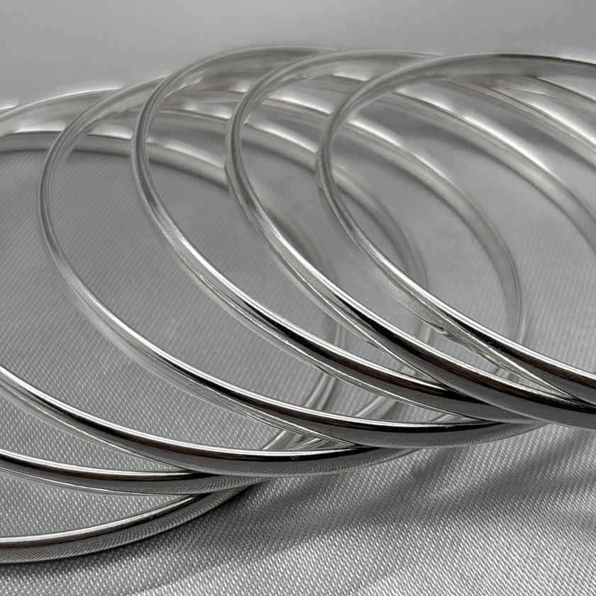 #SE102 - Semanario Circular Liso Terminado Almendrado Plata - A07/24.6