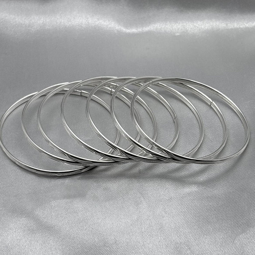 #SE103 - Semanario Circular Diamantado Aleatorio Terminado Almendrado Plata - A07/22.7