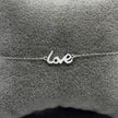 #T123 - Tobillera/Pulsera Love Plata - B14/1.6