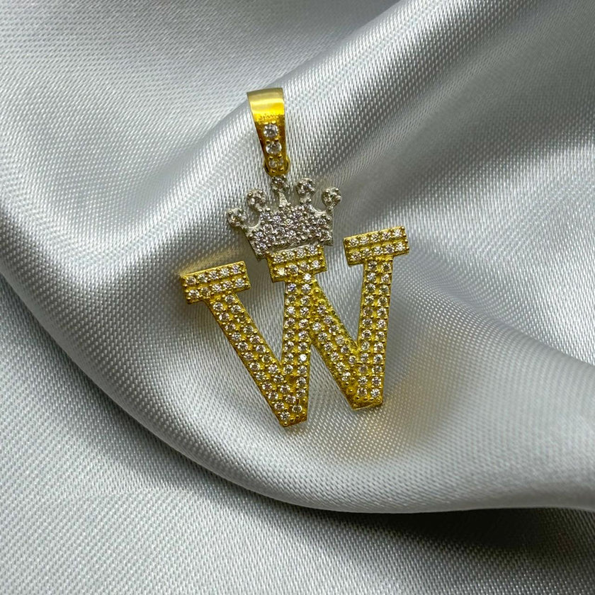 #HE163 - Dije Letras De Oro 10k - H04/3.5