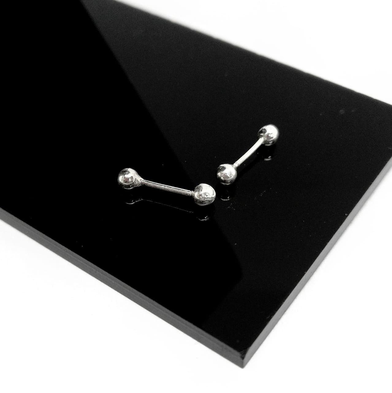 #BR131 - Broquel Bola/Dormilona De Plata - E13/ -E30/