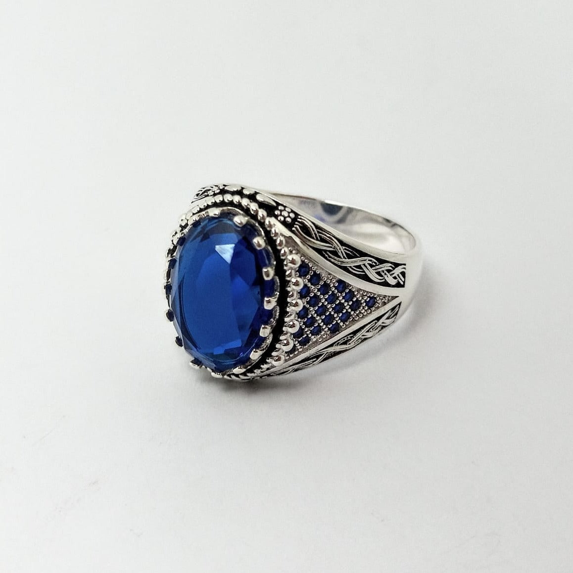 #AC149 - Anillo De Caballero/Hombre De Plata - IP8.7