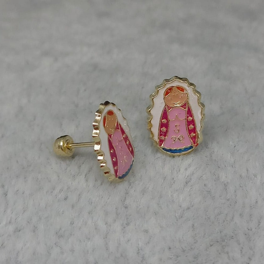 #B10195 - Broquel De Virgen De Oro10K - L180/