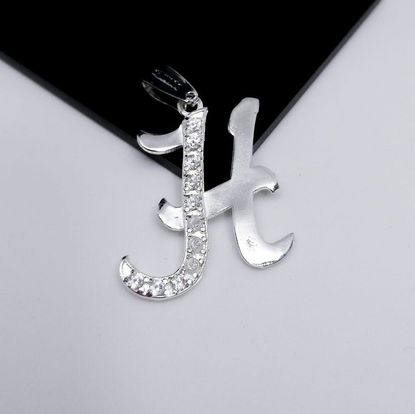 #D106 - Dije De Letra Grande Piedra Zirconia Plata - A13/2.2
