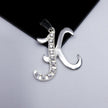 #D106 - Dije De Letra Grande Piedra Zirconia Plata - A13/2.2