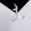 #D106 - Dije De Letra Grande Piedra Zirconia Plata - A13/2.2