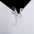 #D106 - Dije De Letra Grande Piedra Zirconia Plata - A13/2.2