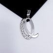 #D106 - Dije De Letra Grande Piedra Zirconia Plata - A13/2.2