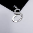 #D106 - Dije De Letra Grande Piedra Zirconia Plata - A13/2.2