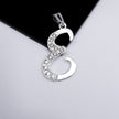 #D106 - Dije De Letra Grande Piedra Zirconia Plata - A13/2.2