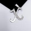 #D106 - Dije De Letra Grande Piedra Zirconia Plata - A13/2.2