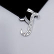 #D106 - Dije De Letra Grande Piedra Zirconia Plata - A13/2.2