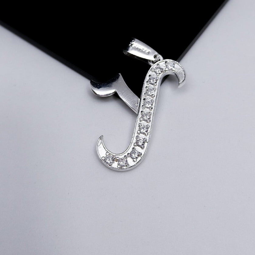 #D106 - Dije De Letra Grande Piedra Zirconia Plata - A13/2.2